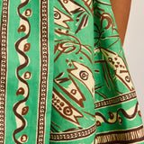Fish Sticks Mini Dress Green