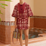 Maya Mini Coverup Rust