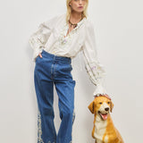 Guilia Embroidered Blouse