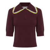Jasper Knit Polo Chocolate