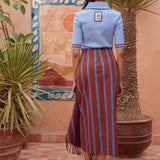 Noura Knit Polo Blue