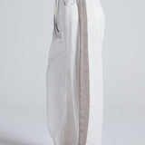Cancun Pant Ivory Herringbone