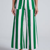 Cropped Sailor Pant Beverly Stripe