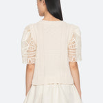 ALINA LACE COMBO SLV SWEATER (D2)