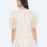 ALINA LACE COMBO SLV SWEATER (D2)