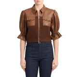 Holly Knit Jacket Dark Sepia