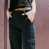 Colette Cargo Pant Vintage Black
