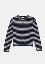 Dutton Stripe Top Navy/White