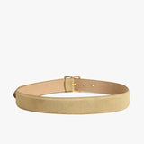 The Allie Belt Beige Antique Brass