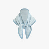 The Striped Triangle Scarf Blue White Stripe