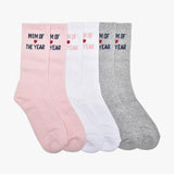 The Mom Of The Year Heart Sock Set