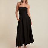 The Favorite Linen Dress Black