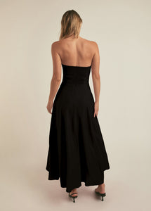 The Favorite Linen Dress Black