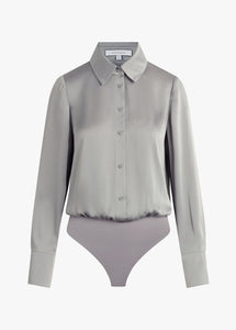 The Take Me Seriously Bodysuit Ultimate Gray