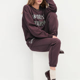 The Collegiate Sweatshirt Burgundy/Gardenia