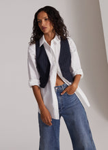 The Favorite Vest Navy Pinstripe