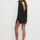 The Long Sleeve Meet Cute Dress Black