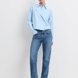 The Jenni Top Light Stripe Blue