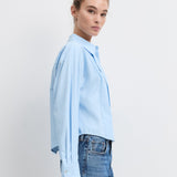 The Jenni Top Light Stripe Blue