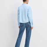 The Jenni Top Light Stripe Blue
