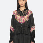 PERSEPHONE PRINT L/SLV TOP (D2)