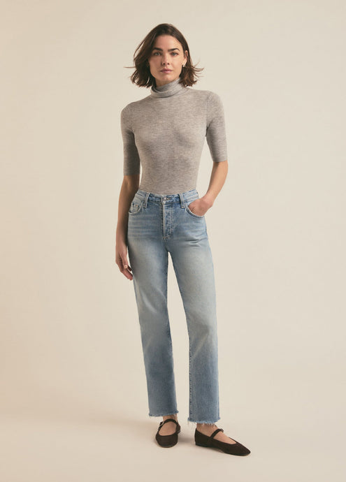 The Amelia Top Melange Grey