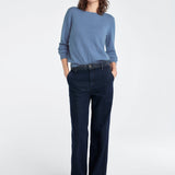 The Favorite Cashmere Crew River Blue