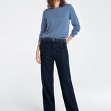The Favorite Cashmere Crew River Blue