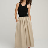 The Lennon Dress Black Khaki