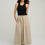 The Lennon Dress Black Khaki