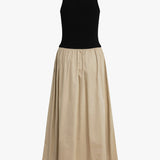 The Lennon Dress Black Khaki