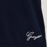 Short Sleeve Bardot Sweater Maltese Blue