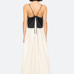 ANGELINA SUITING MAXI COLORBLOCK DRESS (D1)