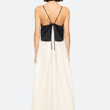 ANGELINA SUITING MAXI COLORBLOCK DRESS (D1)
