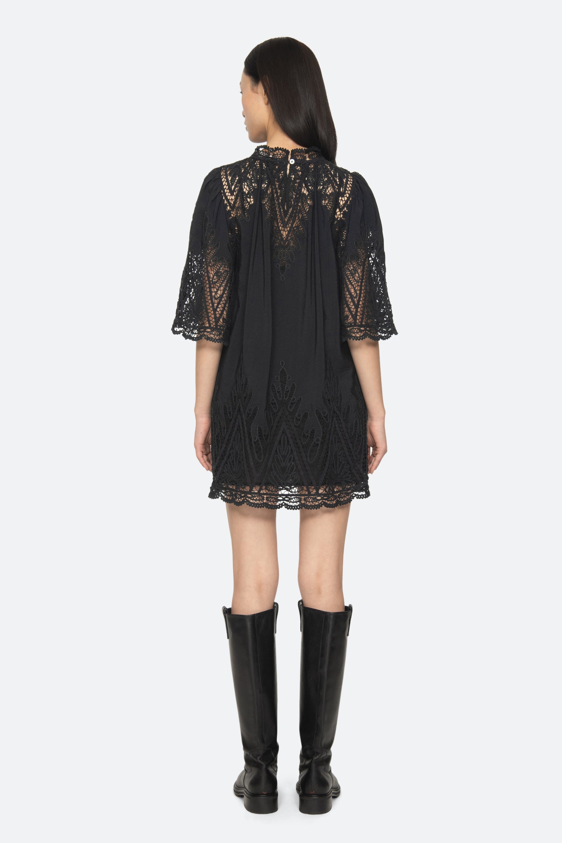 VALI EMB MINI DRESS (D2)
