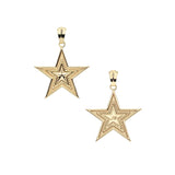 Gold star shaped pendant