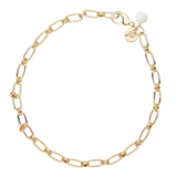 Wheels of Fortune Chain with Mother of Pearl Bead