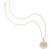 LOVE Petite Embellished Coin Necklace