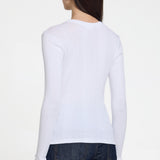 Goldie Lewinter L/S Cotton Rib Tee Navy