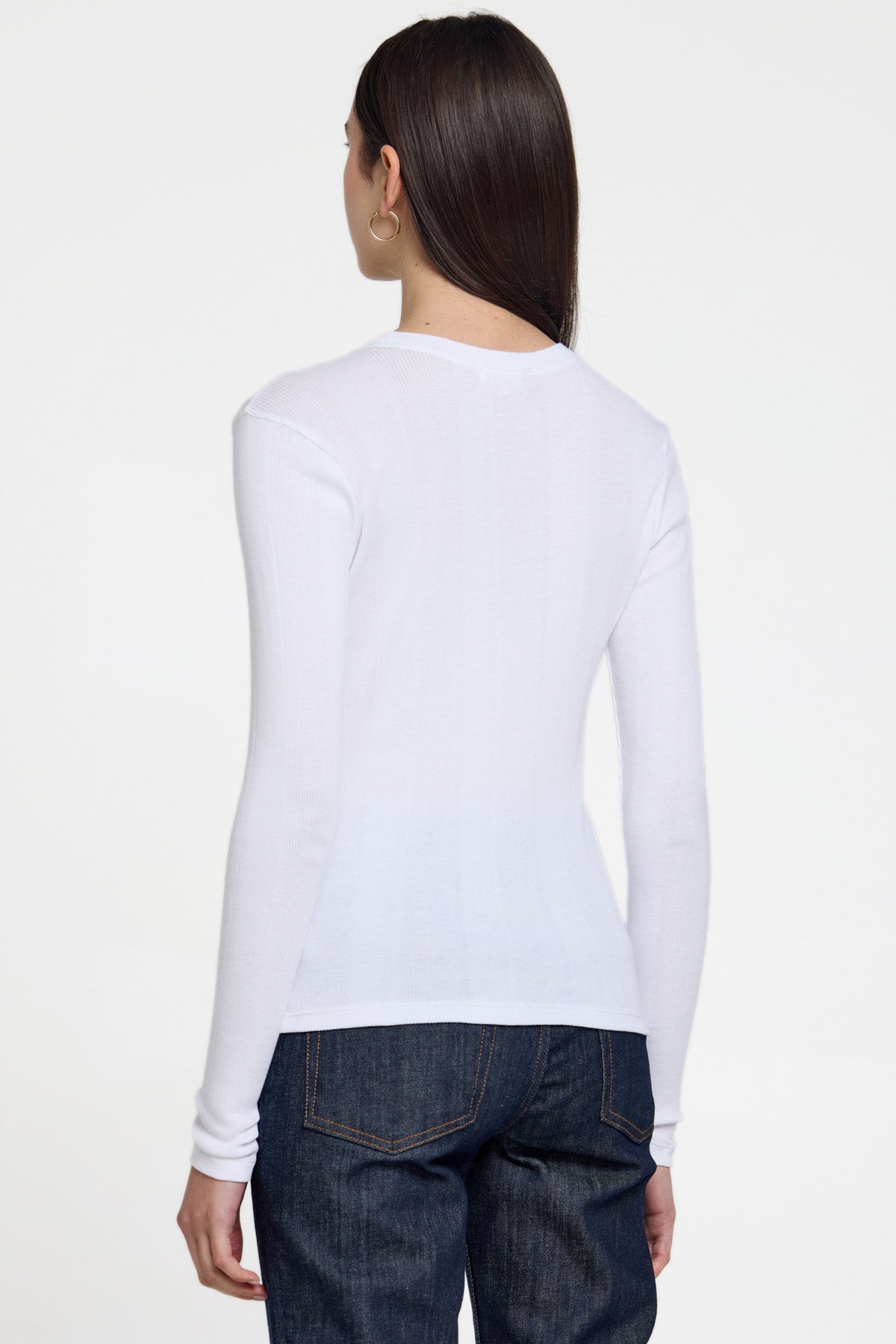 Goldie Lewinter L/S Cotton Rib Tee Navy