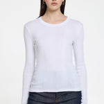 Goldie Lewinter L/S Cotton Rib Tee Navy