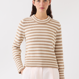 Micha Stripe Sweater Cashew/Off White