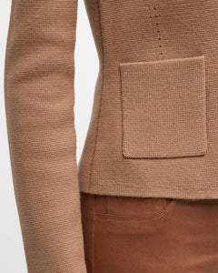 Sofia Knit Blazer Ginger Snap