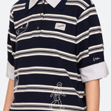 MINA NOVELTY DOUBLE LAYER POLO (D1)