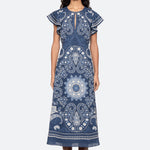 EMELINA PRINT MIDI DRESS (D1)