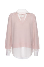 Looker Layered V-Neck Sweater Paloma Pink