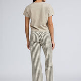 Ultra Featherweight Linen Cam Pant Green Stripe
