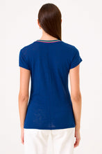 Summer Rainbow Ringer Tee Estate Blue