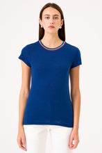 Summer Rainbow Ringer Tee Estate Blue