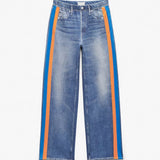 Miramar Terry Track Pant Orange/Blue Stripe